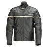 Spada Cafe Leather Jacket - Black / White