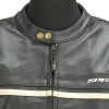 Spada Cafe Leather Jacket - Black / White