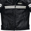 Spidi JK Leather Jacket - Black / Ice