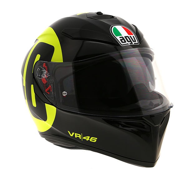 AGV K-3 SV Bollo 46 - Black / Yellow - FREE UK DELIVERY