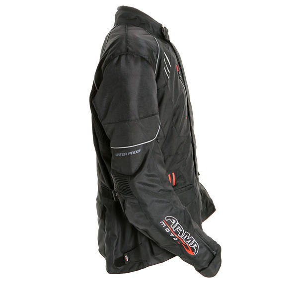 ARMR ARMA EYOSHI MOTORCYCLE MOTORBIKE BIKE SHORT JACKET BLACK RED