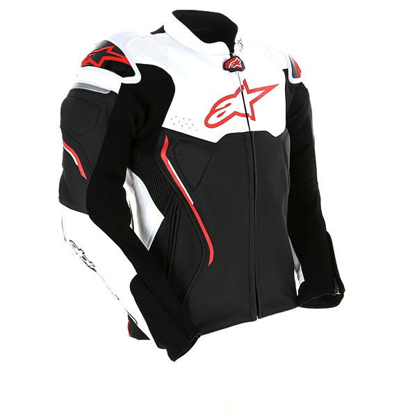 Alpinestars Atem Leather Jacket Red Black White