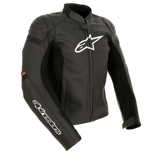 Image of Alpinestars SP-1 Leather Jacket - Black / Red