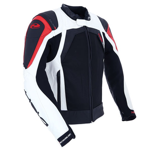 Held Hashiro Leather Motorcycle Jacket Black White Red Held Hashiro Jacket Black White Red