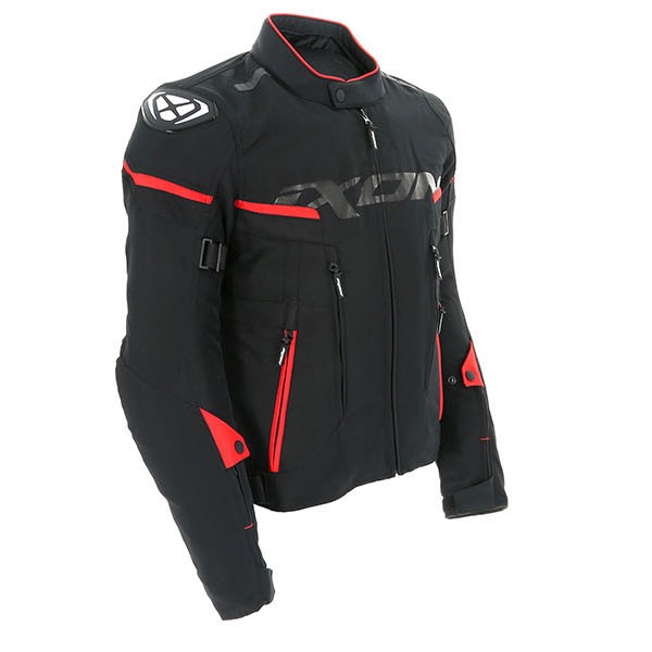Ixon Sirocco Textile Jacket Black Red FREE UK DELIVERY
