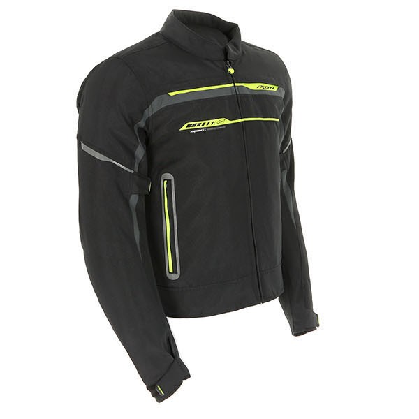 Image of Ixon Zetec Light HP Textile Jacket - Black / Grey / Yellow