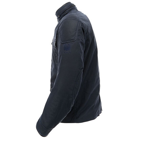 Merlin Heritage Kingstone Wax Textile Jacket Navy FREE UK DELIVERY