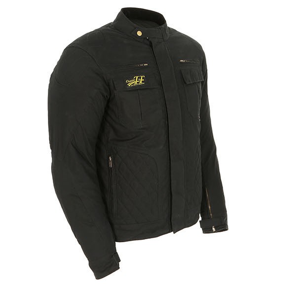 RST IOM TT Classic Wax Short CE Textile Jacket Black FREE UK DELIVERY