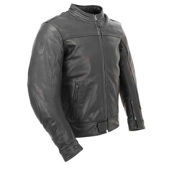 Richa Cafe Leather Jacket - Black - FREE UK DELIVERY