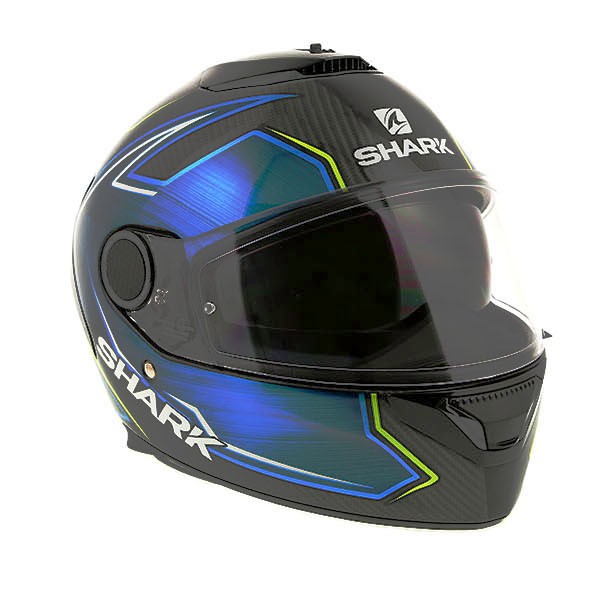 Shark Spartan Carbon - Guintoli Replica Black / Blue / Yellow - FREE UK  DELIVERY