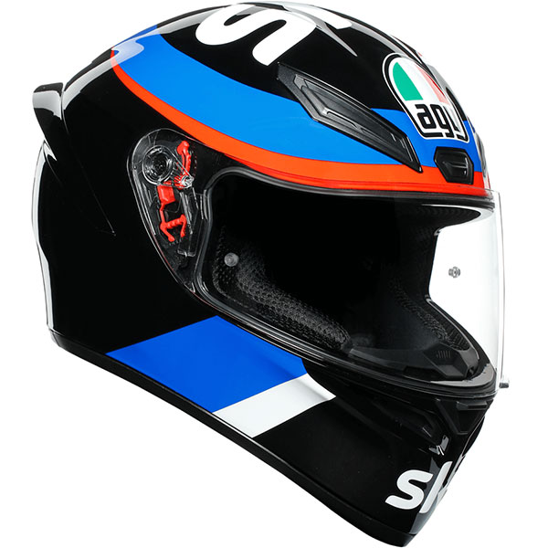 Image of AGV K1 VR46 Sky Racing Team - Black / Red