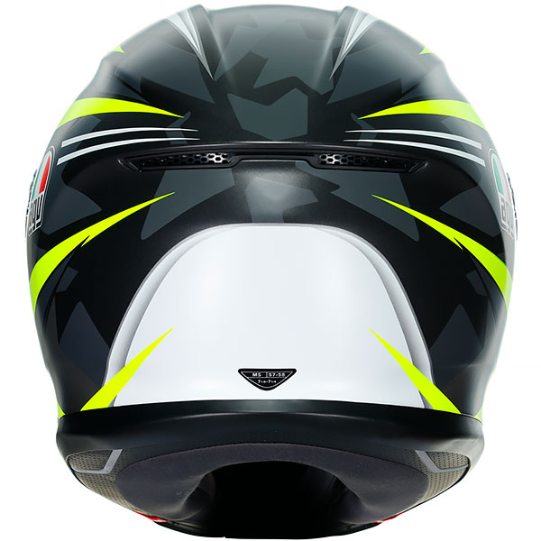 AGV K6 - Excite Grey / Fluo Yellow - FREE UK DELIVERY