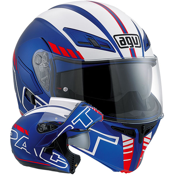 Image of AGV Compact-ST Seattle - Matt Blue / White / Red