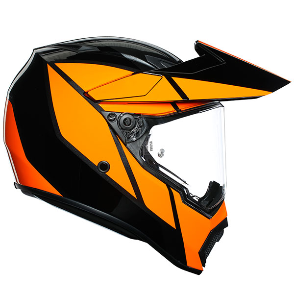 Image of AGV AX9 Trail Helmet - Gunmetal / Orange