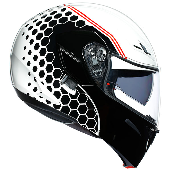 Image of AGV Compact-ST Detroit Helmet - White / Black