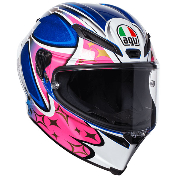 Image of AGV Corsa-R Jack 2017 - Pink / Blue / White