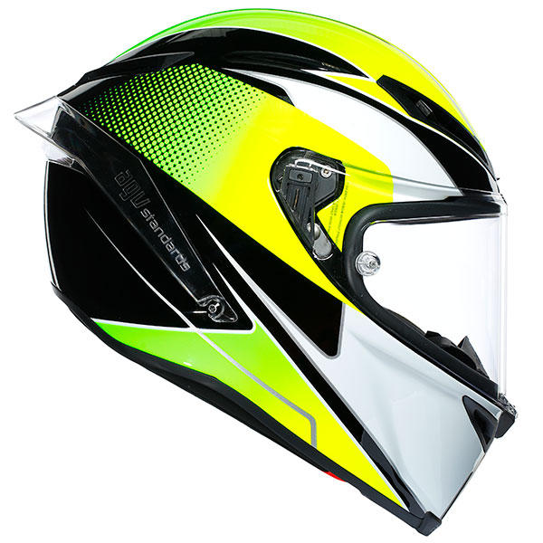 Image of AGV Corsa-R Supersport - Black / White / Lime