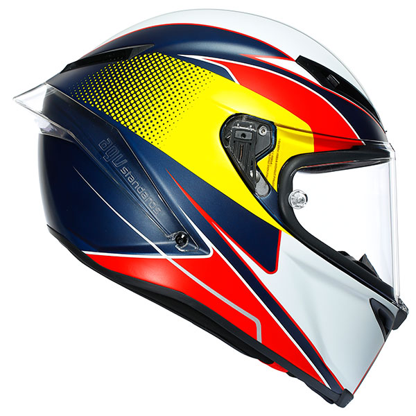 Image of AGV Corsa-R Supersport Helmet - Blue / Red / Yellow