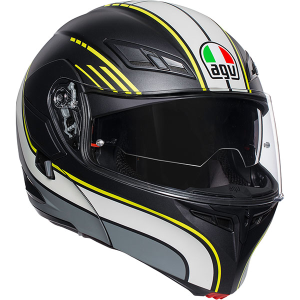 Image of AGV Compact-ST Boston - Matt Black / Grey / Yellow