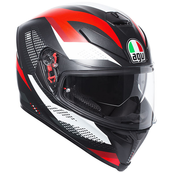 Image of AGV K5-S Marble - Black / White / Red