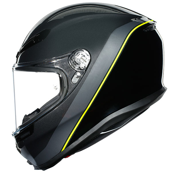 Image of AGV K6 Minimal - Gunmetal / Black / Yellow Fluo