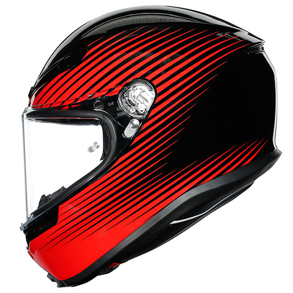 Image of AGV K6 Rush - Black / Red