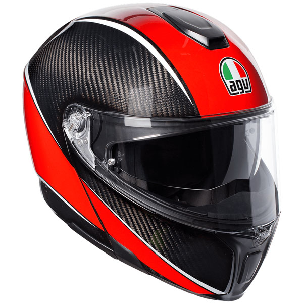 Image of AGV Sports Modular Aero - Carbon / Red