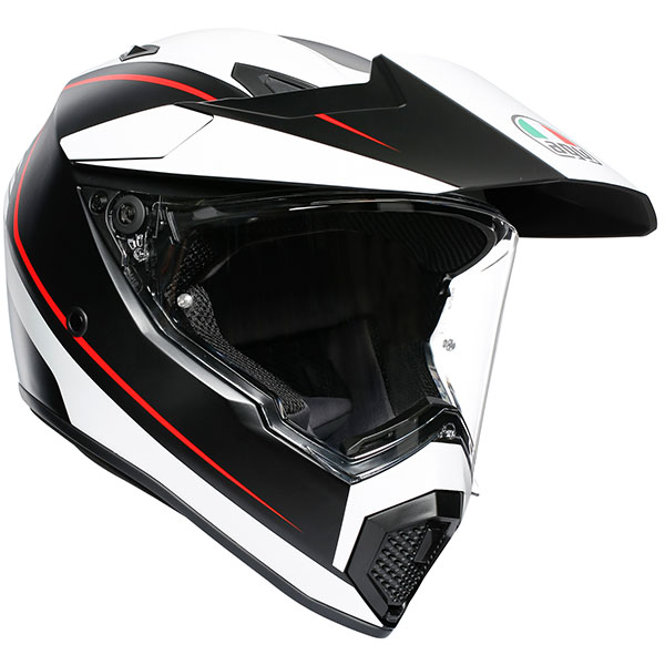 Image of AGV AX9 Pacific Road Helmet - Matt Black / White / Red