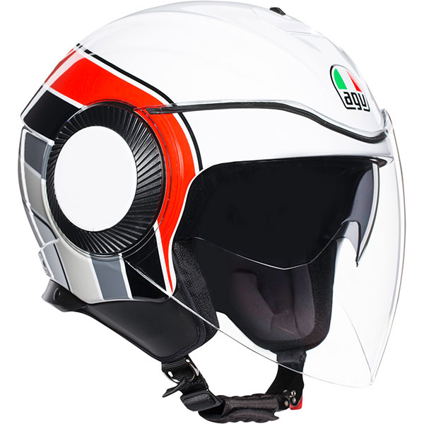 Image of AGV Orbyt Brera - White / Grey / Red