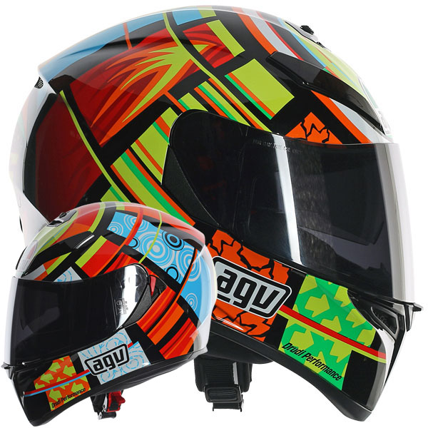 AGV K3 SV WINTER TEST ROSSI MOTORCYCLE HELMET FREE PINLOCK SIZE MS MEDIUM SMALL
