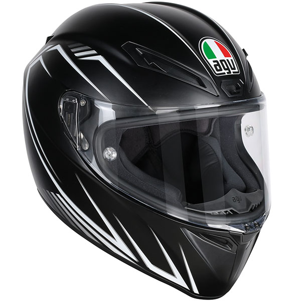 Image of AGV Veloce-S Predatore - Matt Black / White
