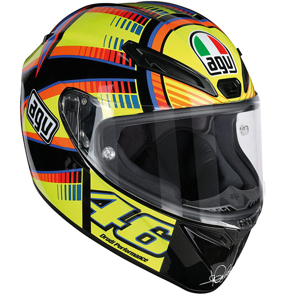 Image of AGV Veloce-S Soleluna - Black / Yellow / Red