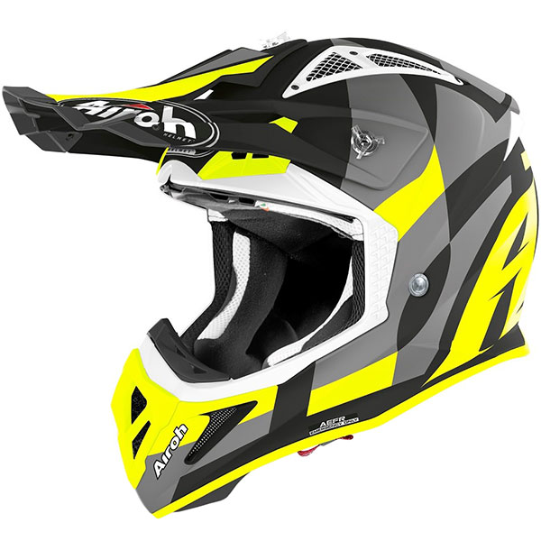 Image of Airoh Aviator Ace Helmet - Trick Yellow