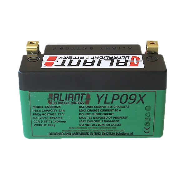 Image of Aliant Lithium Motorcycle Battery - YLP09X