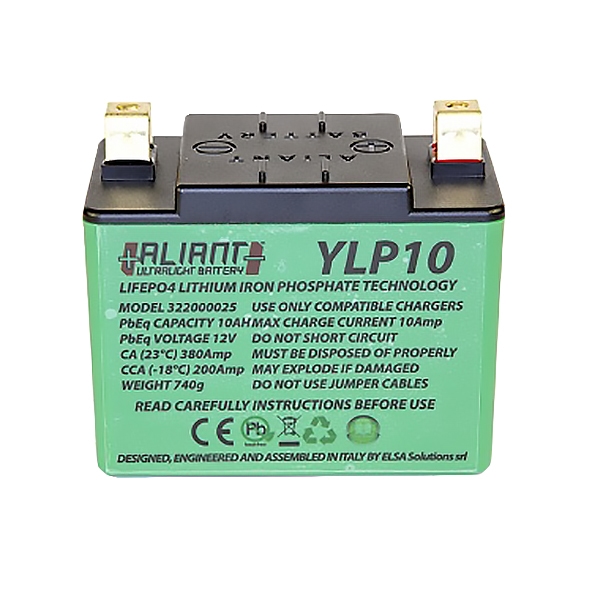 Image of Aliant Lithium Motorcycle Battery - YLP10