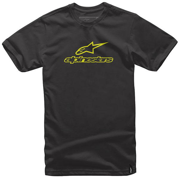 Image of Alpinestars Always Tee T-Shirt - Black / Hi Vis Yellow