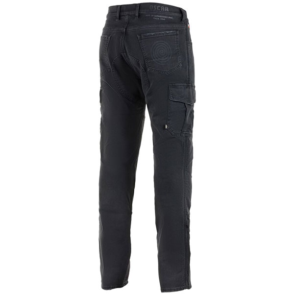 Alpinestars Barton Riding Cargo Jeans - Rinse Plus Black - FREE UK DELIVERY