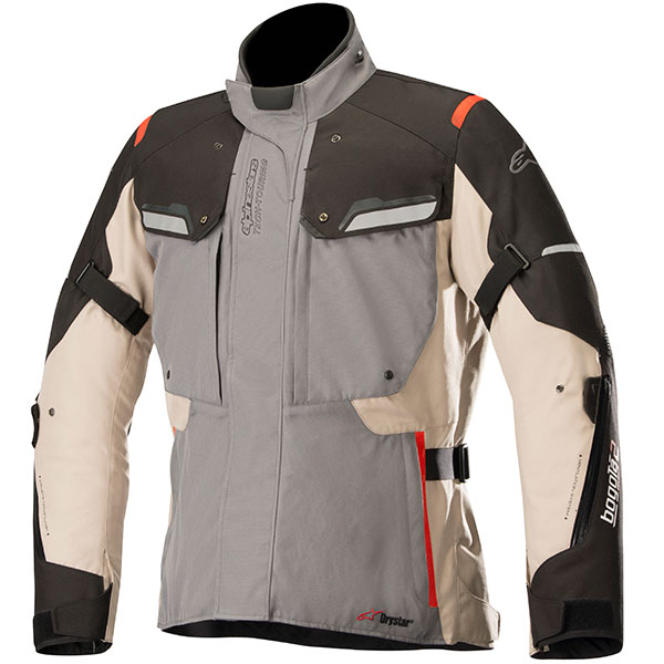 Image of Alpinestars Bogota V2 Drystar Textile Jacket - Grey / Sand / Black