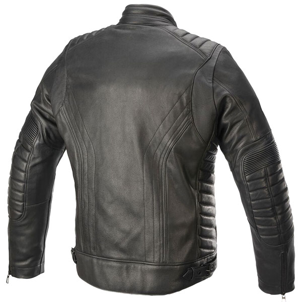 Alpinestars Burstun Leather Jacket - Black - FREE UK DELIVERY