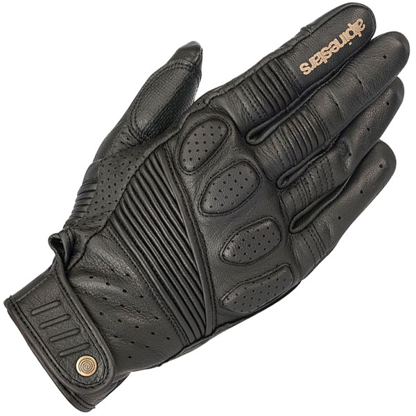 Image of Alpinestars Crazy Eight Leather Gloves - Black