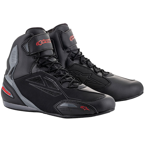 Image of Alpinestars Faster-3 Drystar Shoes - Black / Grey / Red