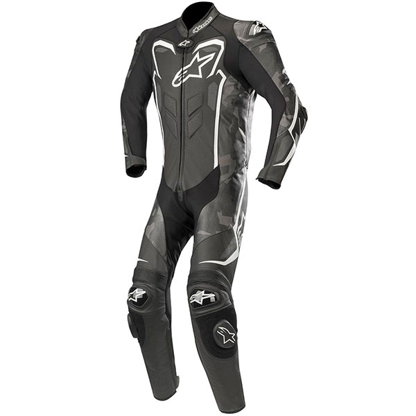 Image of Alpinestars GP Plus Camo 1 Piece Leather Suit - Black / White