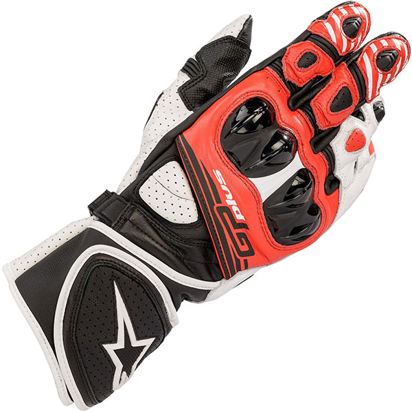 Image of Alpinestars GP Plus R V2 Gloves - Black / White / Bright Red