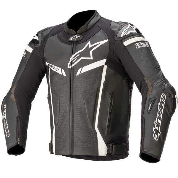 Image of Alpinestars GP Pro V2 Leather Jacket - Black / White