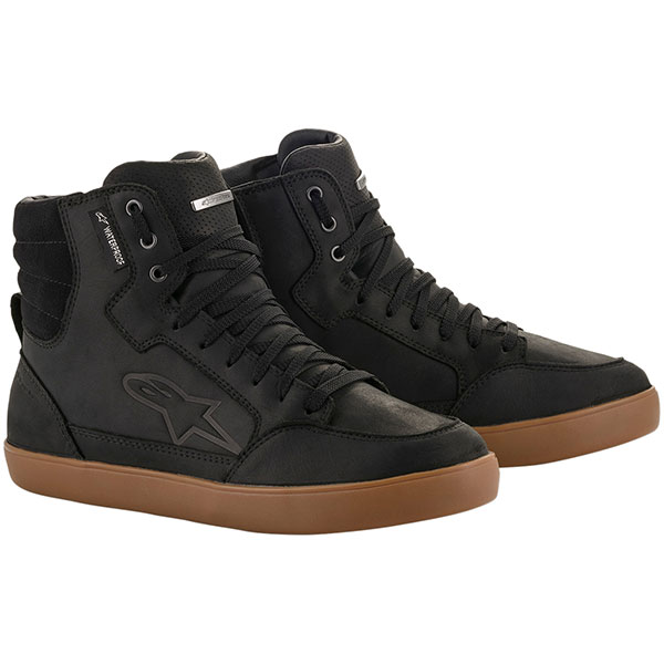 Image of Alpinestars J-6 Waterproof Leather Shoe - Black Gum