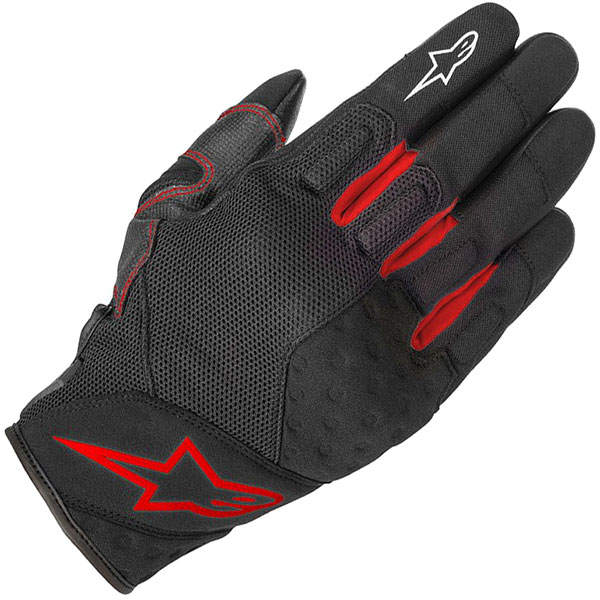 Image of Alpinestars Crossland Mixed Gloves - Black / Red