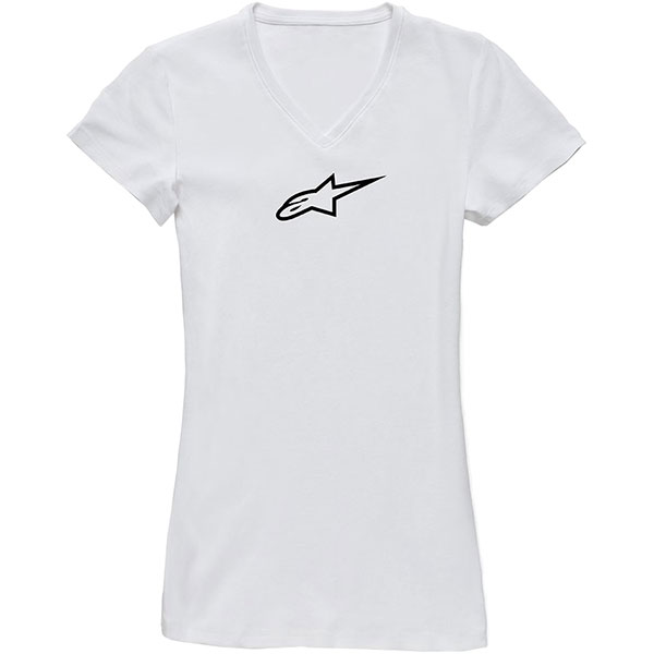 Image of Alpinestars Ladies Ageless V-Neck T-Shirt - White