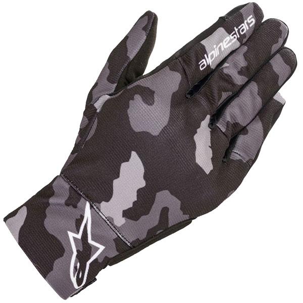 Image of Alpinestars Reef Textile Gloves - Black / Grey Camo