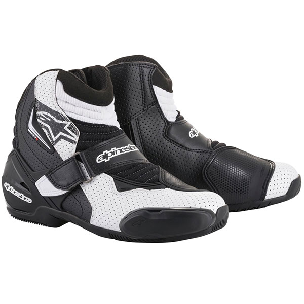 Image of Alpinestars SMX-1 R Vented Boots - Black / White / Graphic