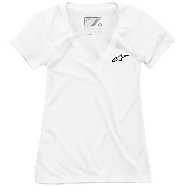 Image of Alpinestars Stella Ageless Ladies V-Neck T-Shirt - White